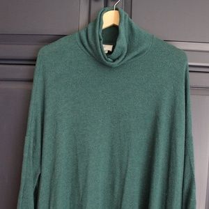 Anthropologie Postmark Green Cowl Neck Sweater